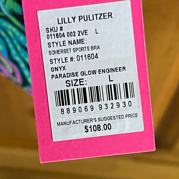 NWT!! Lilly Pulitzer Somerset Sports Bra - Picture 2 of 2